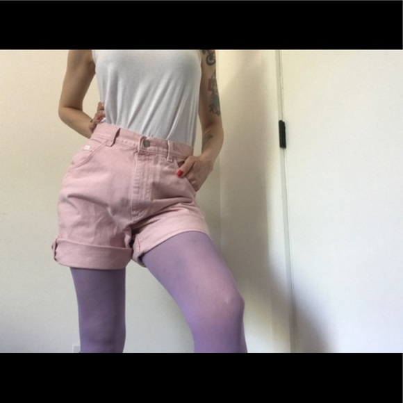 Lee Pants - Lee Vintage Mom Bermuda Shorts Pastel Pink RARE!